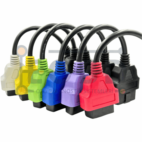 Fiat OBD 2 Kablo Adaptörleri 6’lı Kablo Seti - Alfa Romeo Jeep Multiecuscan - Görsel 3